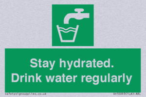 Stay hydrated. Drink water regularly 